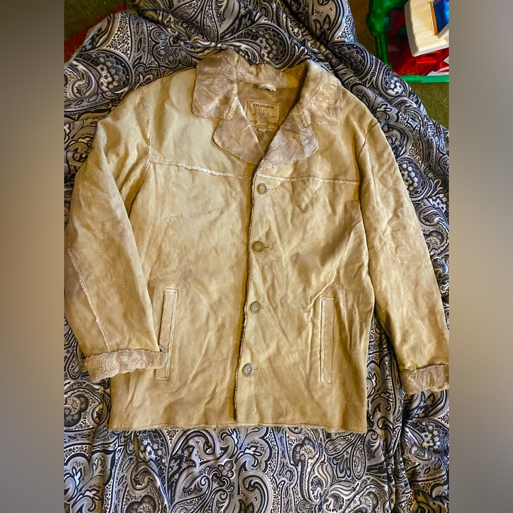 Vintage leather Guess jacket